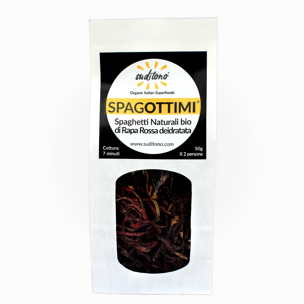 Organic spaghetti 100% RED BEETROOT SPAGOTTIMI gluten free dry vegetables noodles