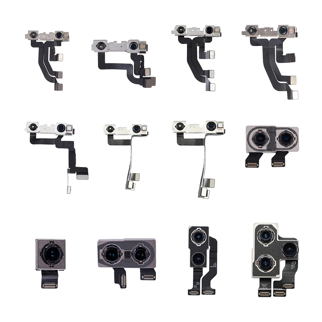 
OEM Rear Back Camera Front Camera with Proximity Sensor Flex Face ID for iPhone 6 6S 7 8 Plus X XR XS 11 12 Pro Max 12 Mini 