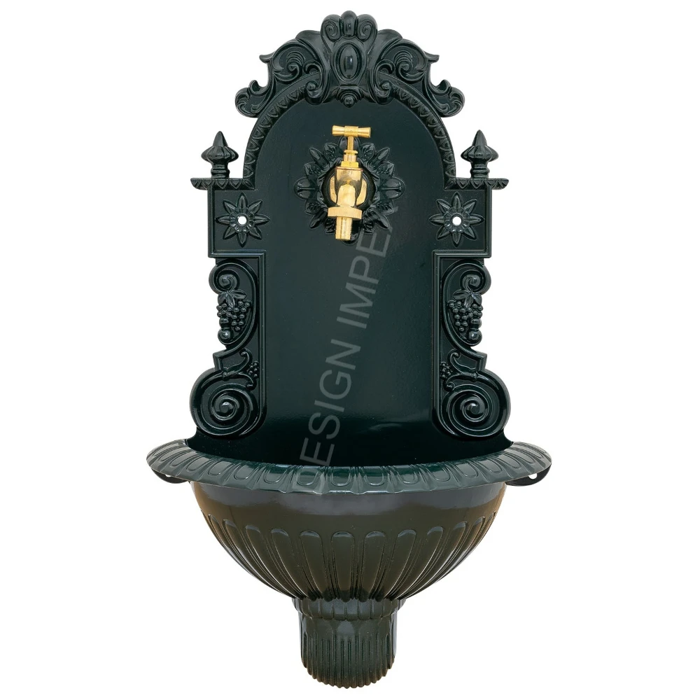 Garden Mounted Cast Iron Antique Design Wall Fountain Wholesale Best Quality Elegant Fountain Garden Basin Attractive Prices