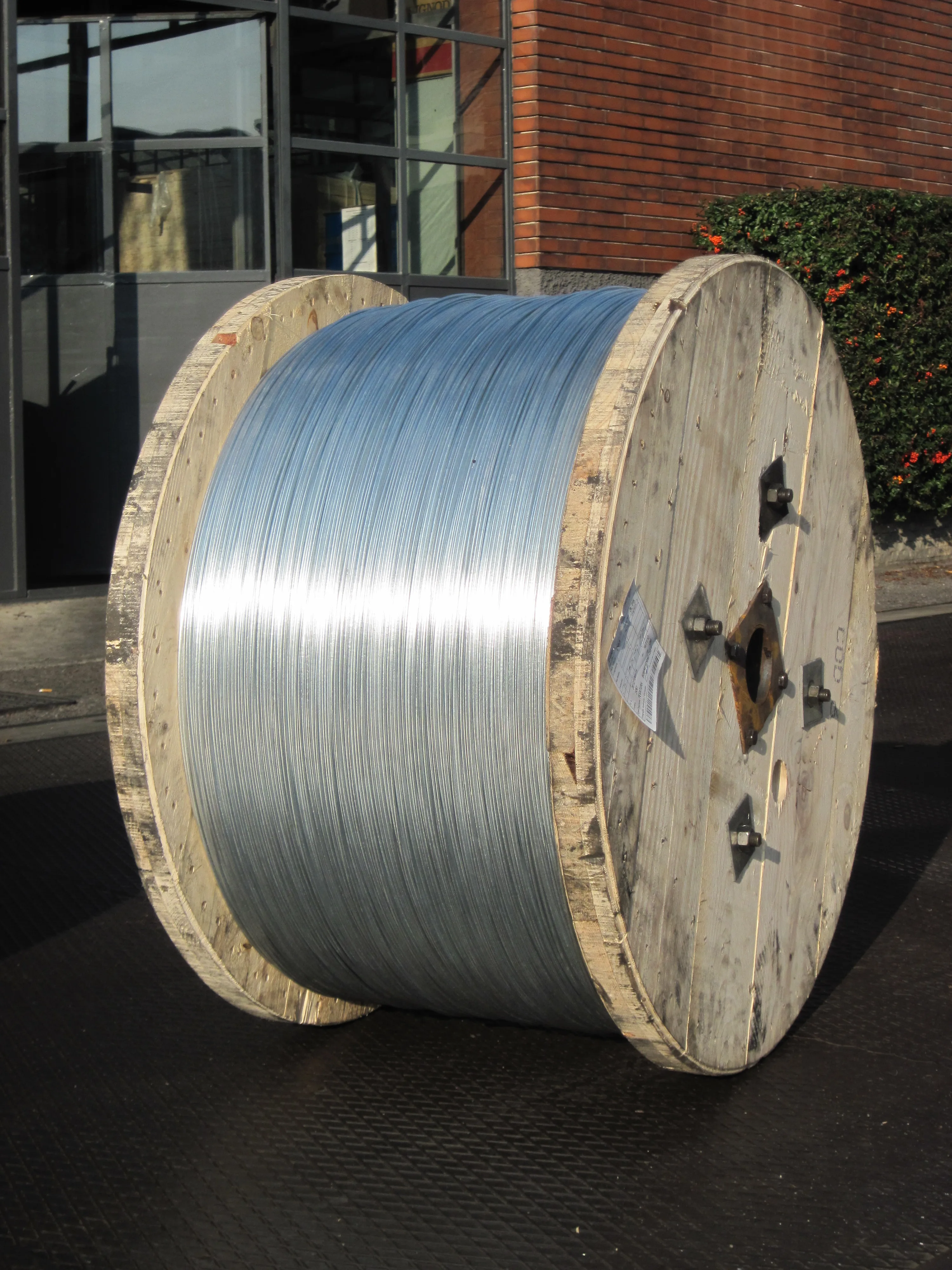 Best Italian quality 4,00 mm zinc-aluminium steel wire for anti-hail protection systems in orchards