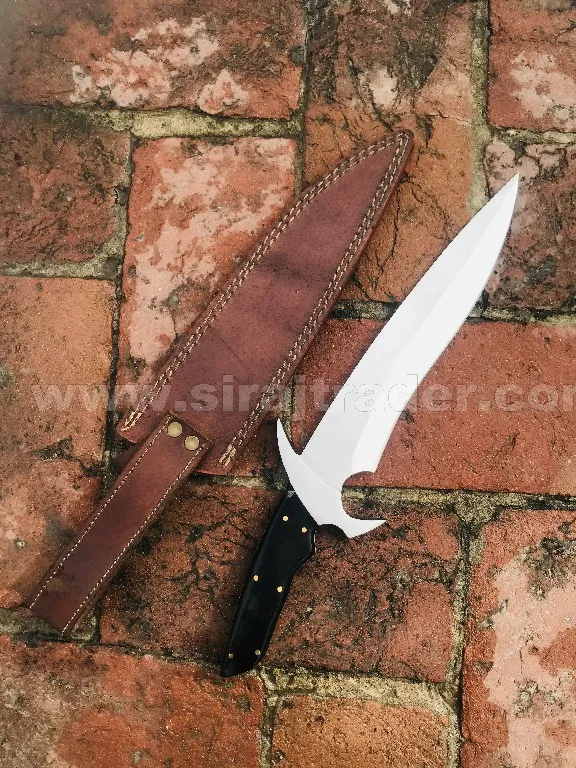 Handmade D2 steel Bowie Knife Handle Material Micarta