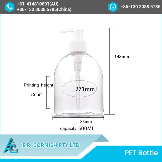 New Arrival 300 ml 500 ml Superb Quality PET Hand Sanitizer Foam Plastic Bottle Spray Pump Plastic Bottles