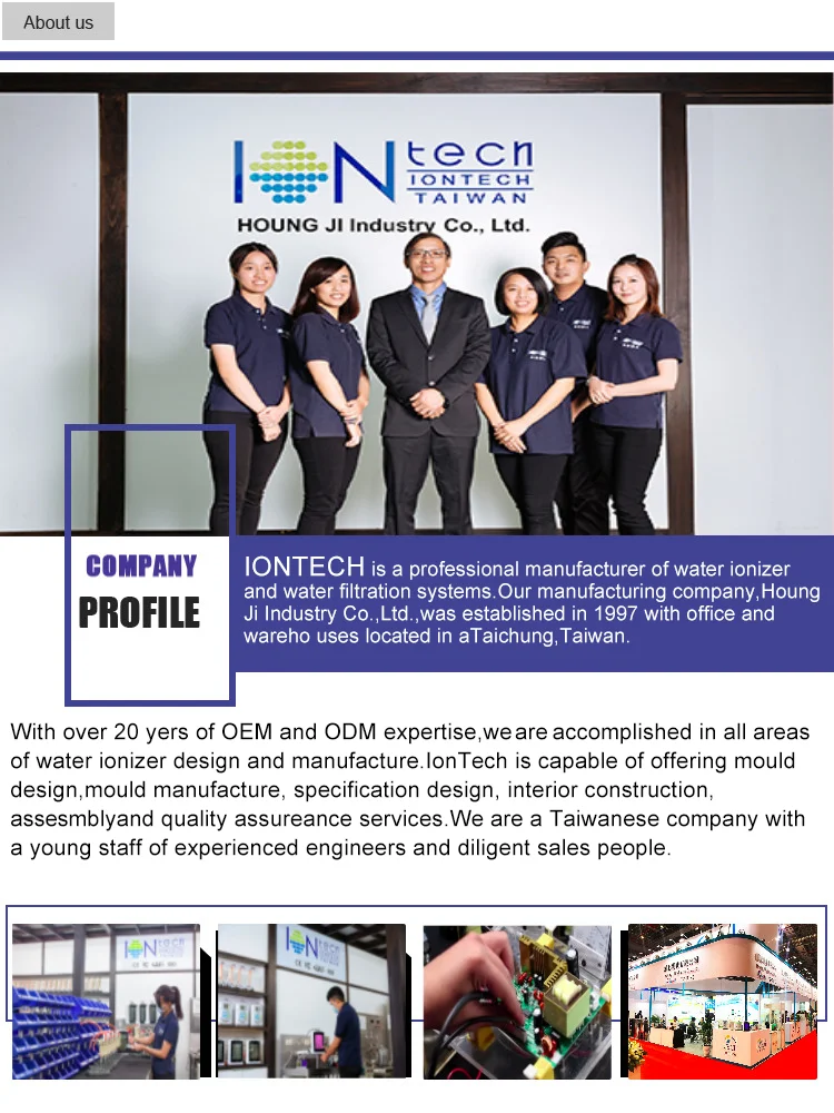 IT-588 Iontech high efficiency mini countertop alkaline water ionizer