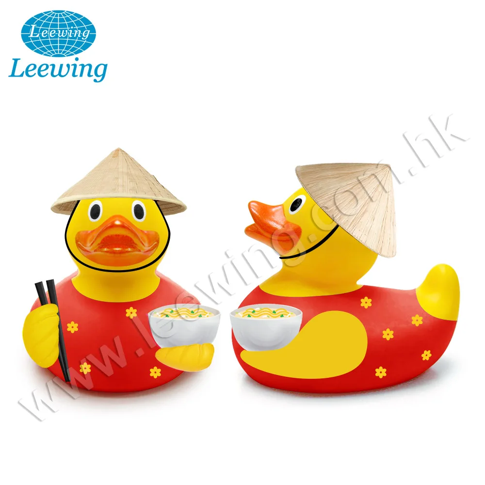 Hot New Unique Country Souvenir Promo Gift  Logo Printed Plastic PVC Vinyl Customized Russia Mascot Russian Doll Rubber Duck