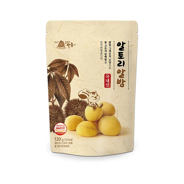 
VEGAN FOOD HEALTHY ORGANIC CHESTNUTS Korean Sweet and Soft Refreshments Moist Texture Nut Products for Kids 