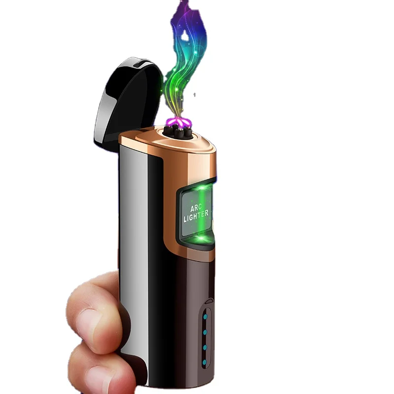 Debang Custom Windproof USB Charging  Lighter Touch Sensor Switch Dual Arc Cigar Cigarette Lighter