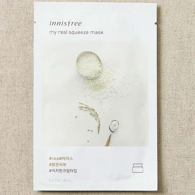 Innisfree My Real сжимаемая маска 13 типов маски для ухода за кожей корейская косметика