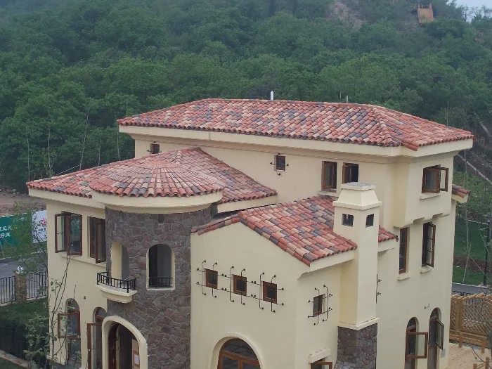 High Quantity Classic 370*180*140mm Spanish Clay Roof Tiles  Price