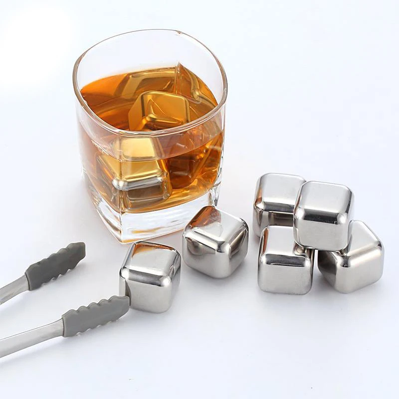 High Quality Portable stainless steel ice cubes for whiskey