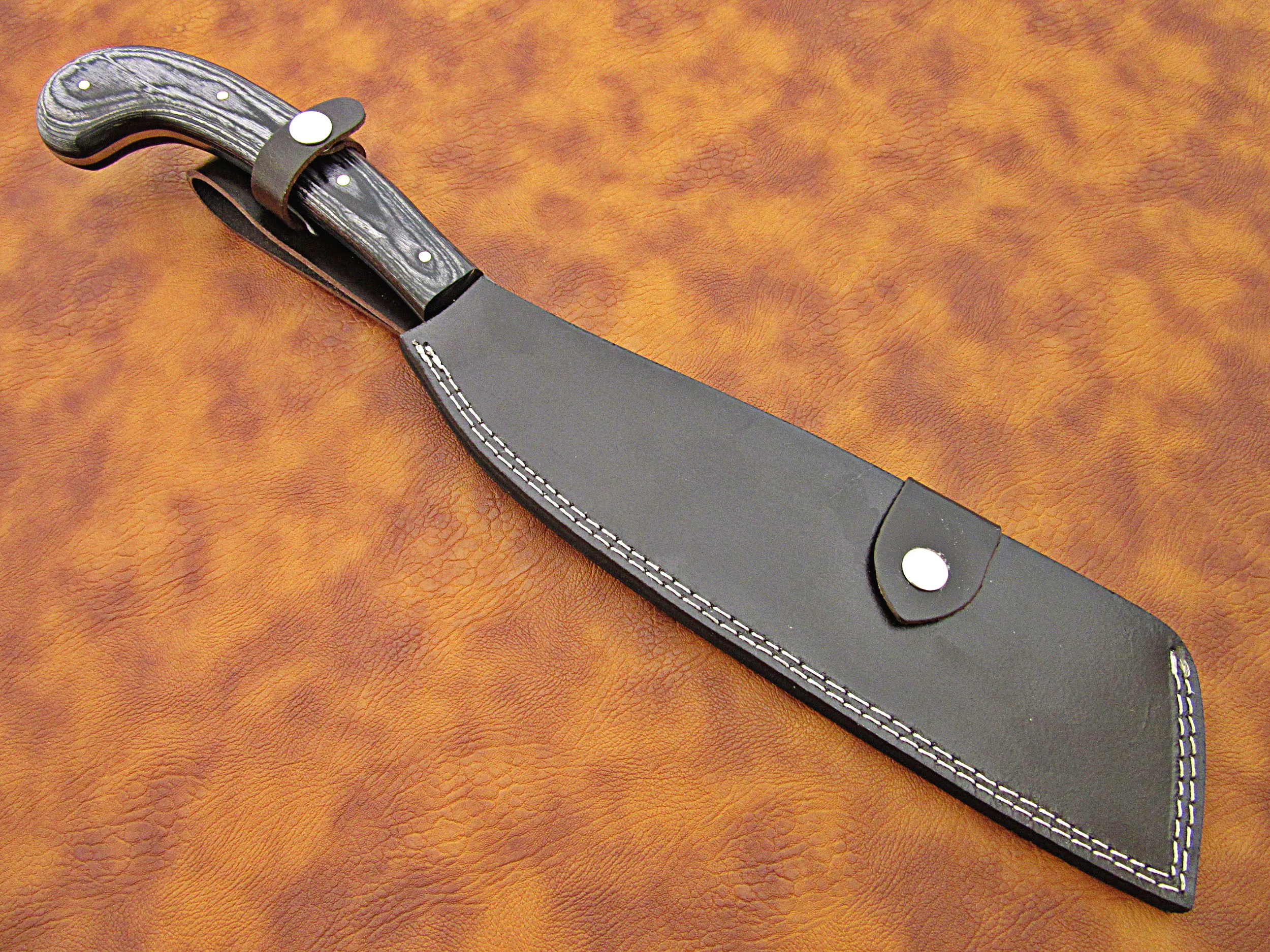 100% Высокое качество стяжная муфта из углеродистой стали мачете/кемпинга выживания на открытом воздухе нож с деревянной ручкой натуральная кожа высокое оболочка SCW-M-0014