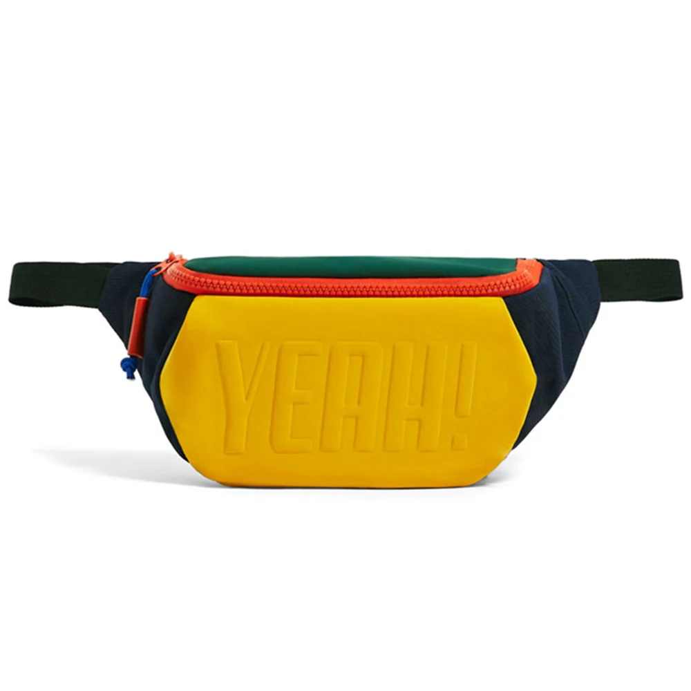 Custom Boys Neon Neoprene Nylon Kids Fanny Pack Cool Children Waist Bum Belt Bag For Boy