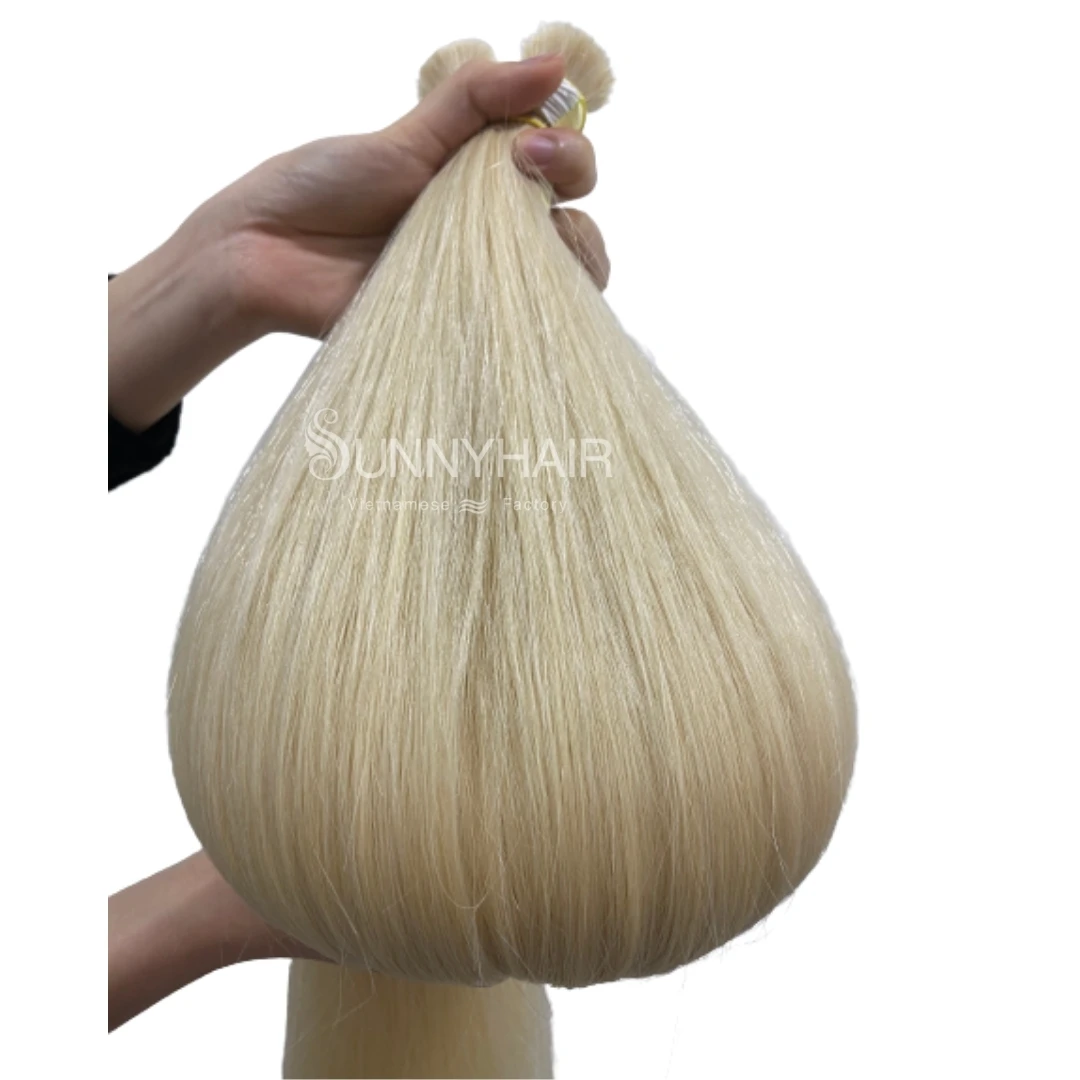 
Wholesale Price Bulk Hair Blond Colour Hair Extension Cambodian Remy Hair 100% Unprocessed Vietnam Supplier 