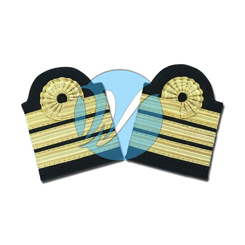 Custom Made Pilot Uniform Rank  Epaulette Shoulder Board Pilot Shoulder Strap Uniform Epaulette Rank