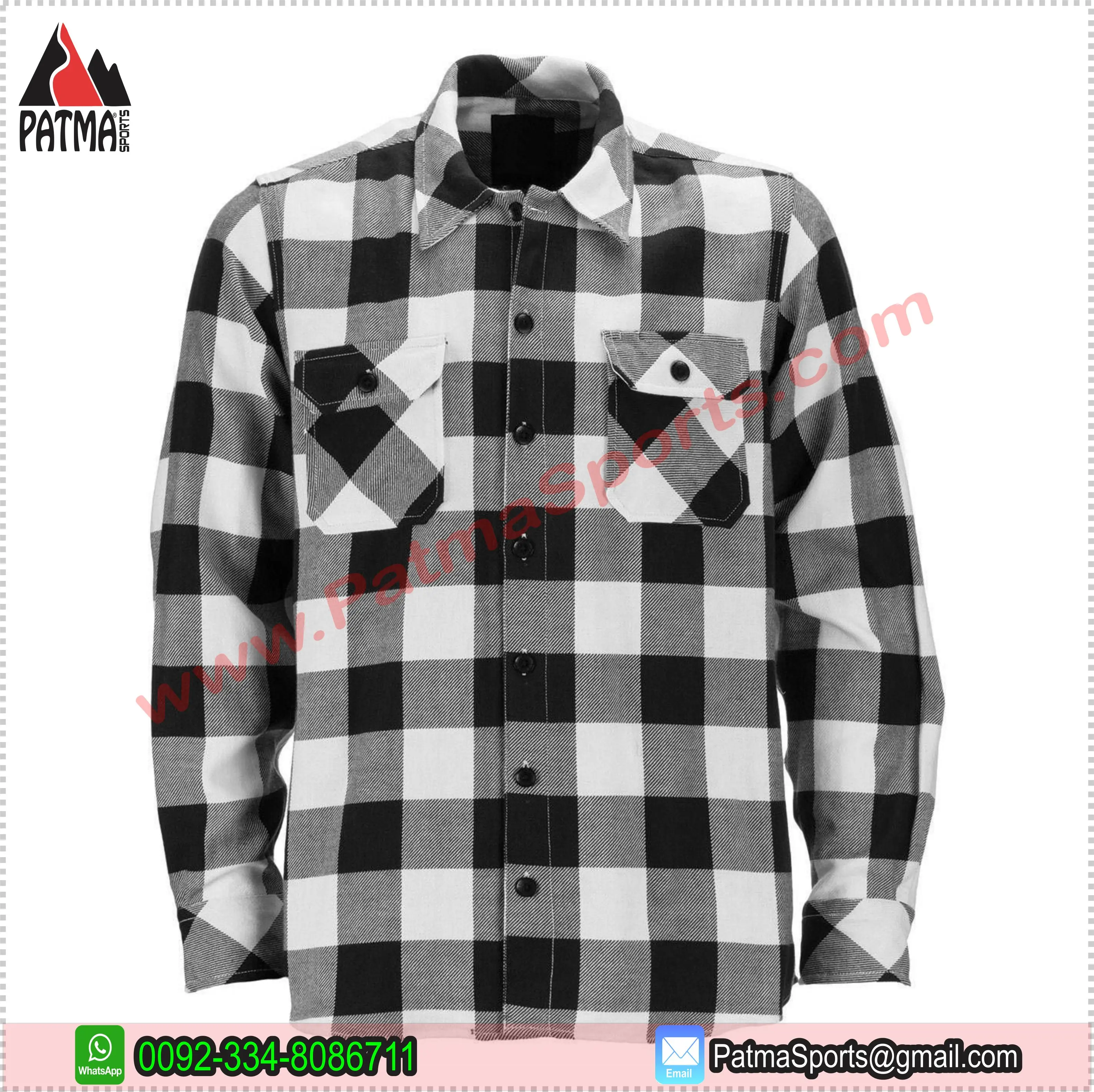 Flannel Shirts Custom 100% Cotton Checked Pattern OEM Casual Different Long Sleeve Flannel Shirt Plaid Wholesale Flannel Shirts