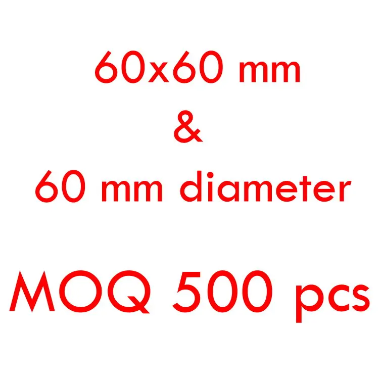 
Customized specification label die cut round sticker 