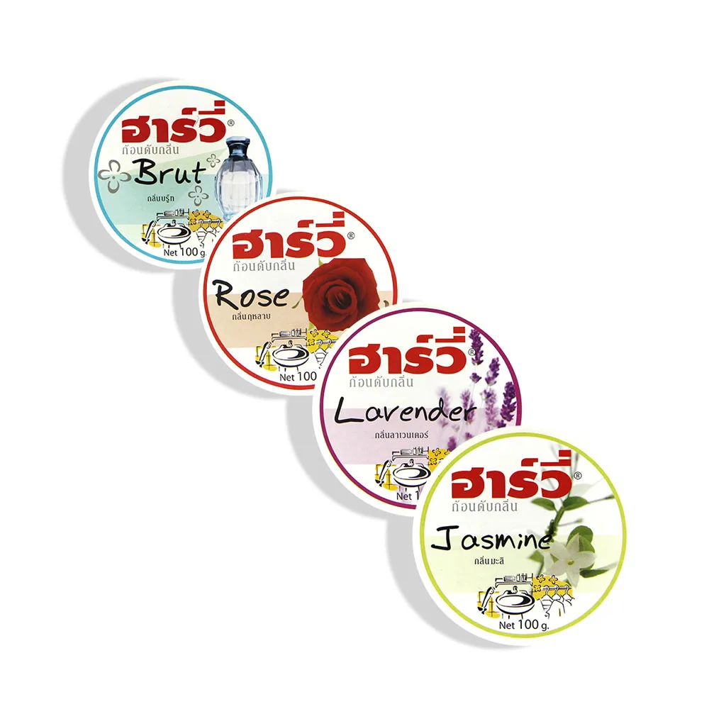 Wholesale Rose Scent Solid Deodorant of Harvie Deodorizer Odor Block Refill 100g. Best Selling in Thailand