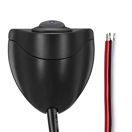 Самый дешевый DC12 ON OFF самоблокирующаяся Красная светящаяся лампа для автомобиля RV модификация паста управления питанием Круглый кнопочный переключатель