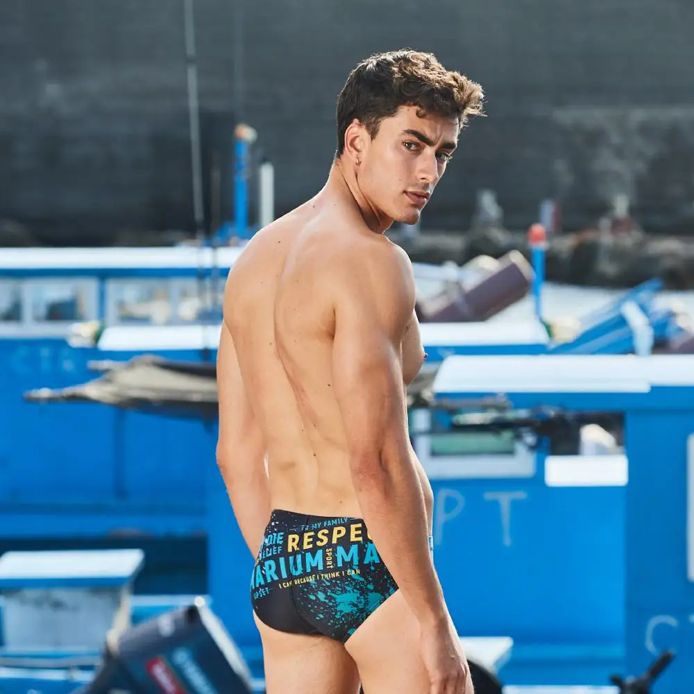 
2019 new arrival custom swim briefs printing swimwear for men 