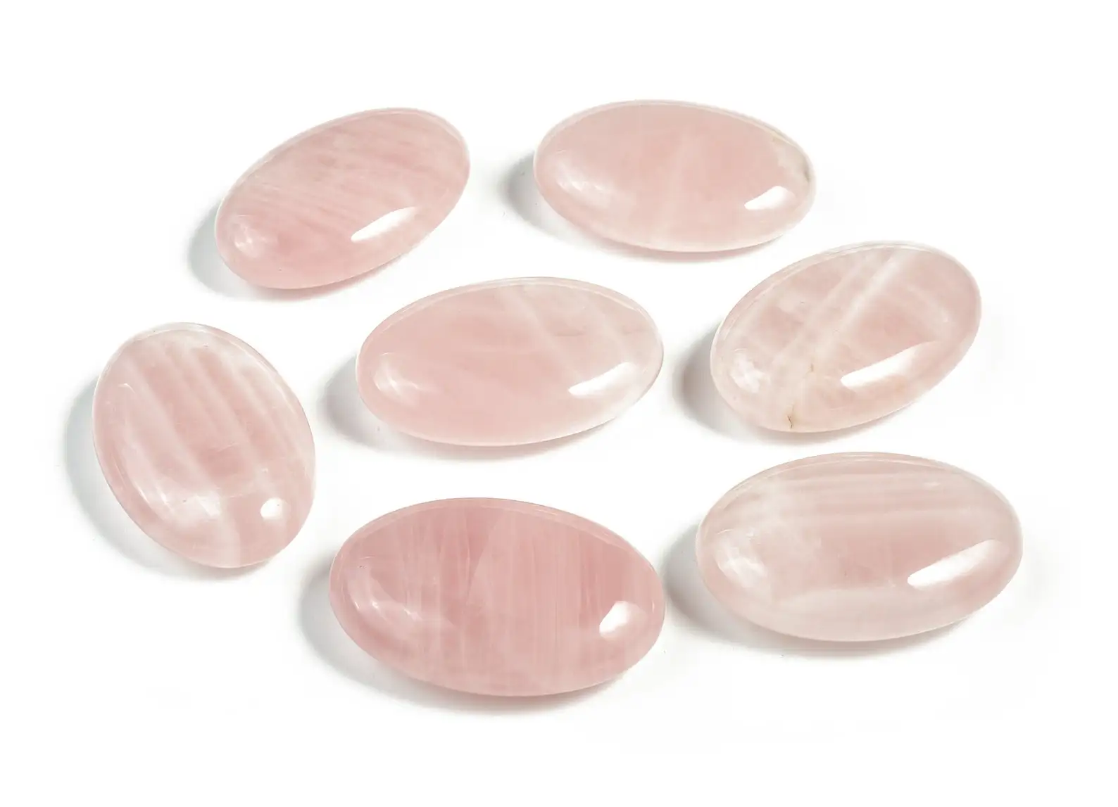 High Quality Rose Quartz Crystal Palm Stone Chakra Style Love and Healing Theme Ball Patterned Alfazal Agate Gift