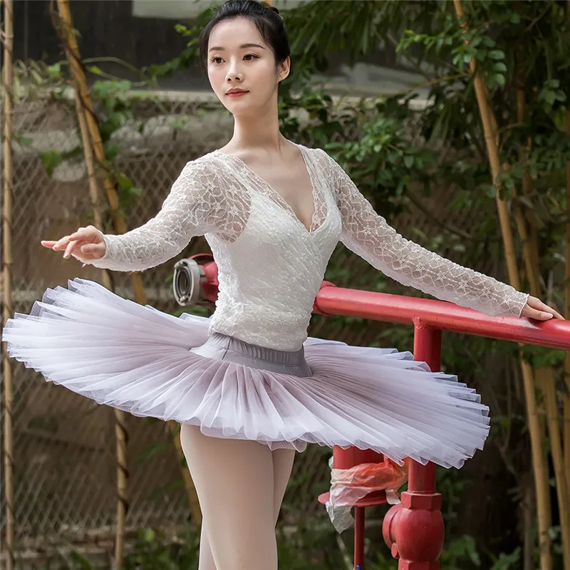 High Quality Professional Performance Wear Hard Net Ombre Colors Adult Girls Ballet Pancake Tutu