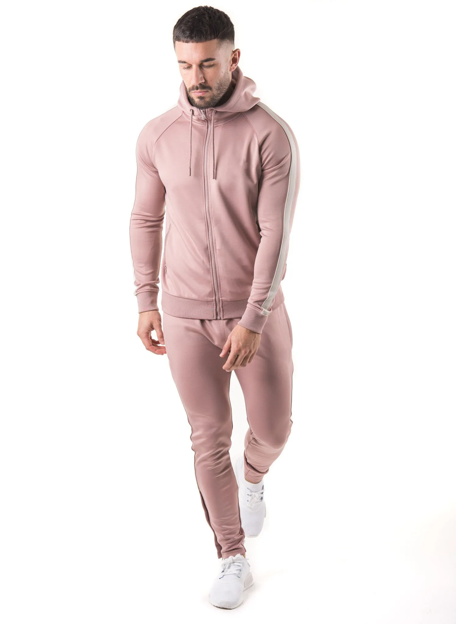 Wholesale Top Quality Best design Training Gym Track Suits Custom Logo Sports Fitted Zip Up Men Jogging Tracksuit Wit