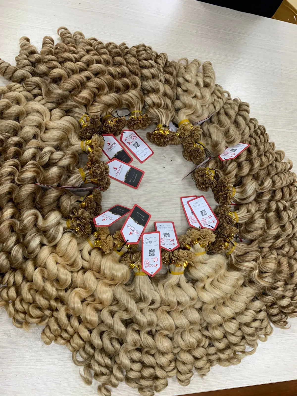 Vietnamese Human  Wavy Hair   Diffrent   Colors  Flat-Tip Keratin   Hair Extension