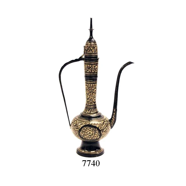  Новое поступление латунный кувшин Aftaba черный готовый дешевый из Арабской латуни стандартного качества для Ближнего Востока продажи