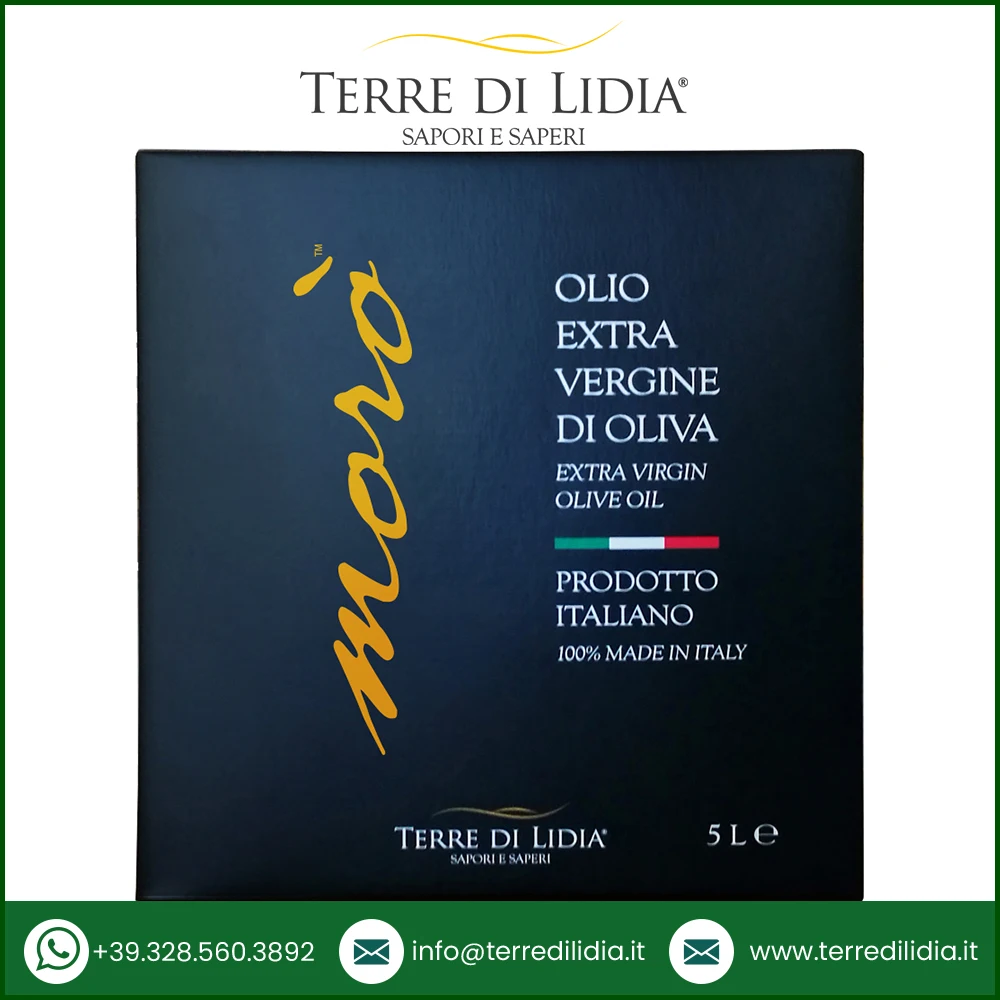 Italian Extra Virgin Olive Oil Bag in box Moro 5 L for Cooking