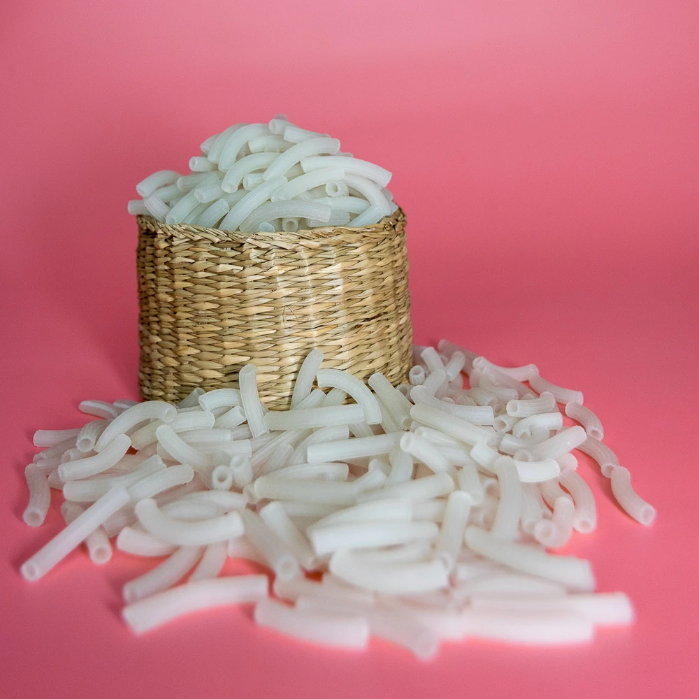 Low Fat And Low Sodium Instant Noodle Long Macaroni Shape White Color Rice Macaroni Rice Pasta From Vietnam