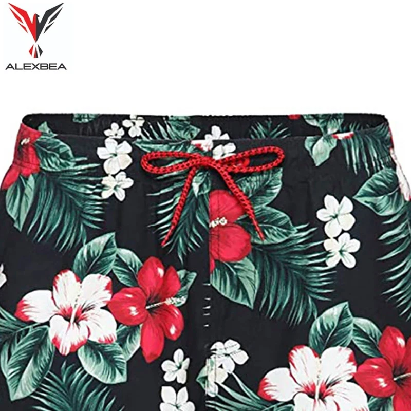 
2021 New Summer 100% Cotton Solid Shorts Men High Quality Casual Drawstring and Elastic Waist Men Board Shorts 