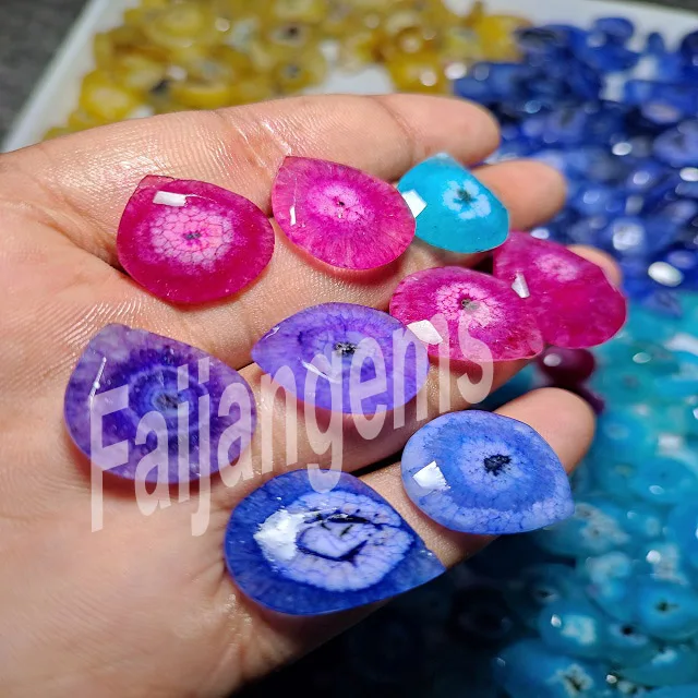 Редкий! Красный, желтый, синий Солнечный Кварц, сталактитовые ломтики, кабошон, Солнечный Кварц, оптовые поставки, Солнечный Кварц, изготовление ювелирных изделий
