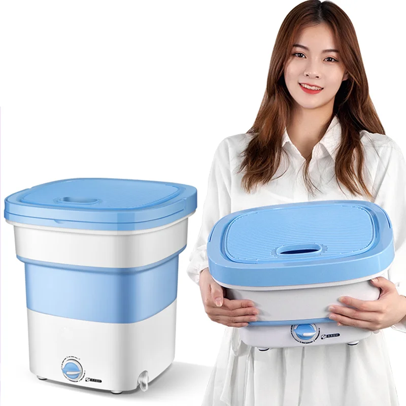Mini small laundry portable folding washing machine