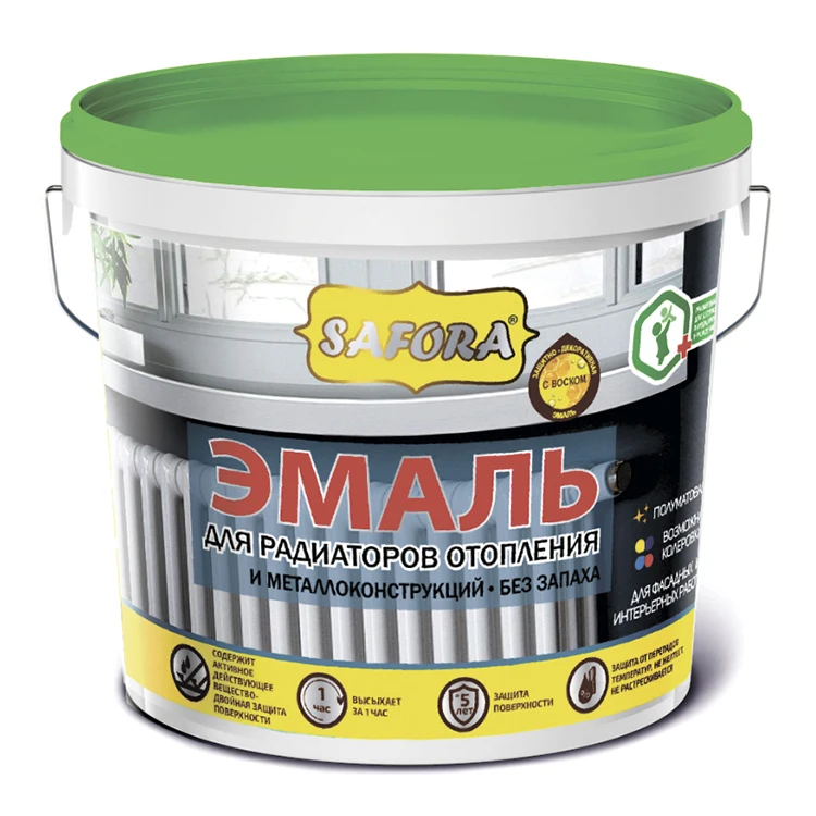 White acrylic enamel paint coating for heating radiators and steel/metal constructions, Factory Directly Provide Top Quality