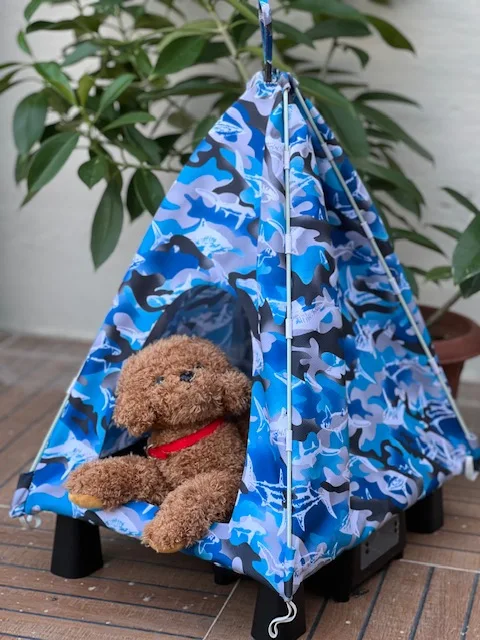 DIY cooler warmer folder able teepee tent  pet house for cat and dog