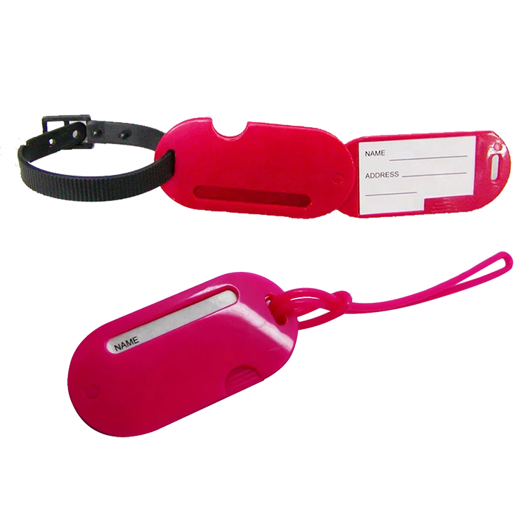 Volume Supply Excellent Quality Plastic Luggage Tag With Pvc Strap For Traveller
