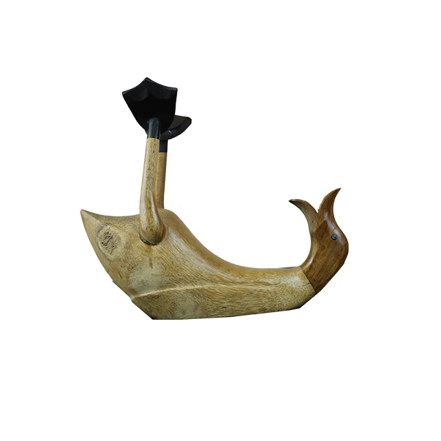 Утка винный держатель сплошной тиковое дерево для дома и сада бар Использование