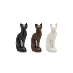 Solid Brass Pet Cremation Urns Premium Pure Funeral Ashes Urn Cat Shaped Premium Pure Customized Color Burial Ashes Urn