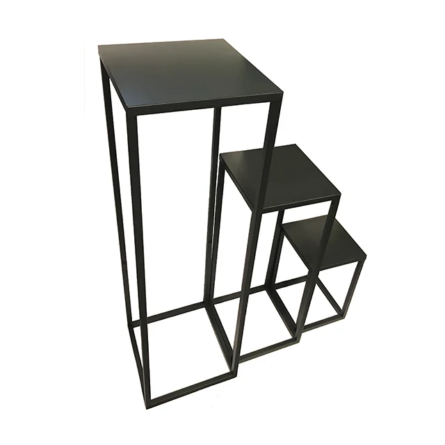 3 pieces metal flower stand