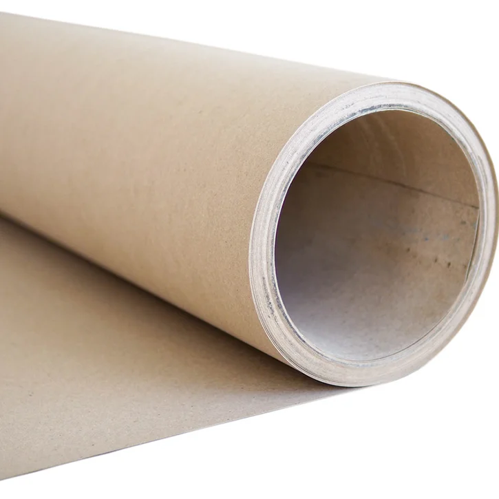 Paper Roll Cardboard Floor Covering with Brown Color Thickness 0.64 - 0.68 mm Regular Size 42 in. x 100 ft.