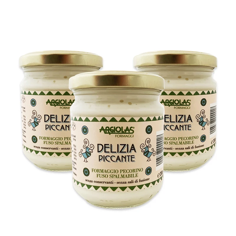 Cheese  Pecorino 200g Made in Italy Delizia Piccante Sardinian Cheese Cream Argiolas Formaggi