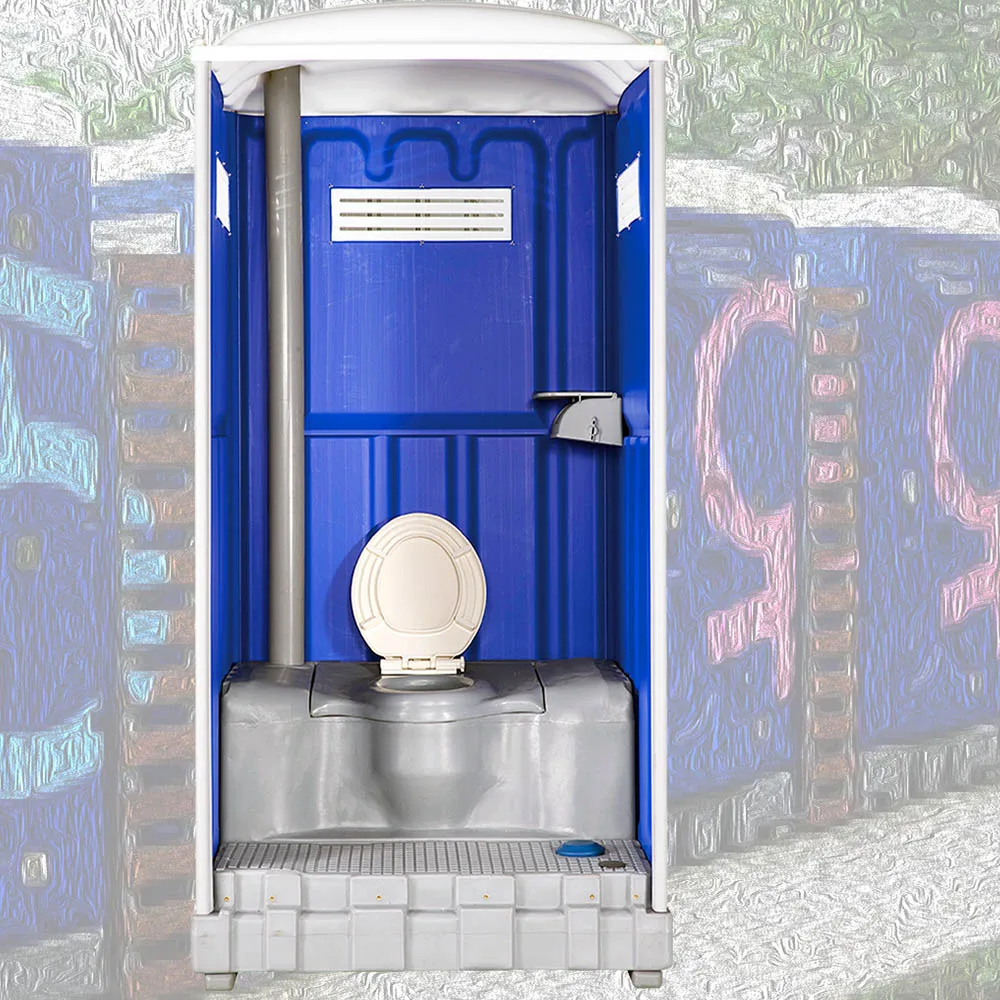 Portable toilet for outdoor music instrument concert stage party decoration