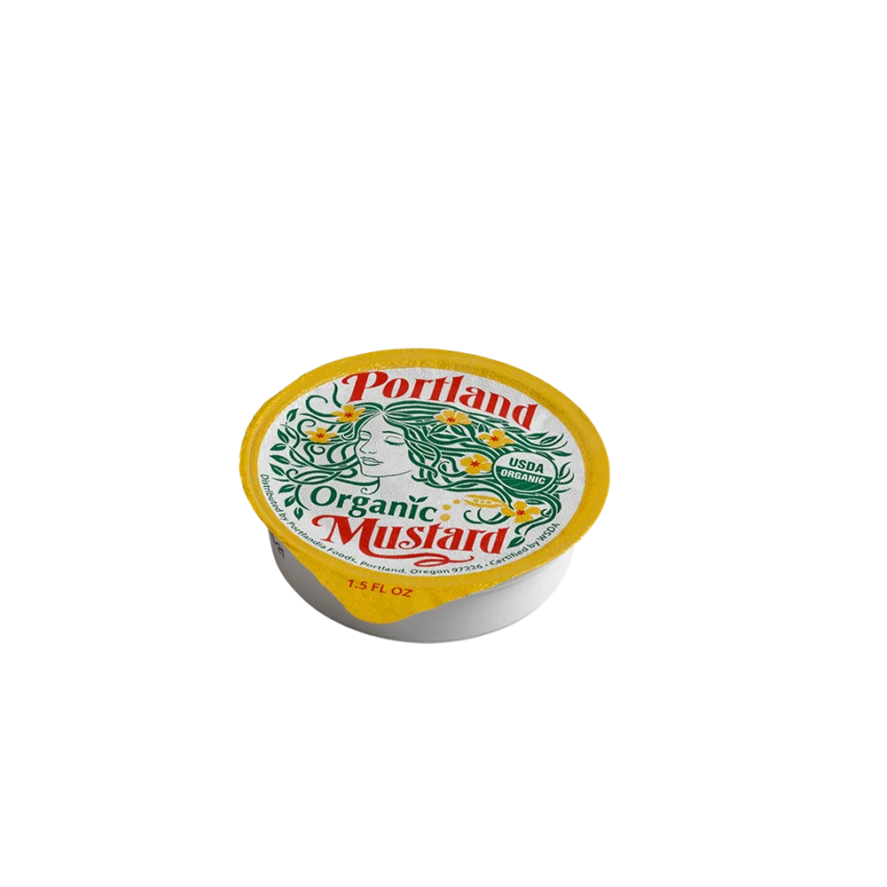 
Organic Apple Cider Vinegar Organic Mustard Seed Salt Organic Turmeric Portland Organic Mustard PC Cup 1.5 oz 