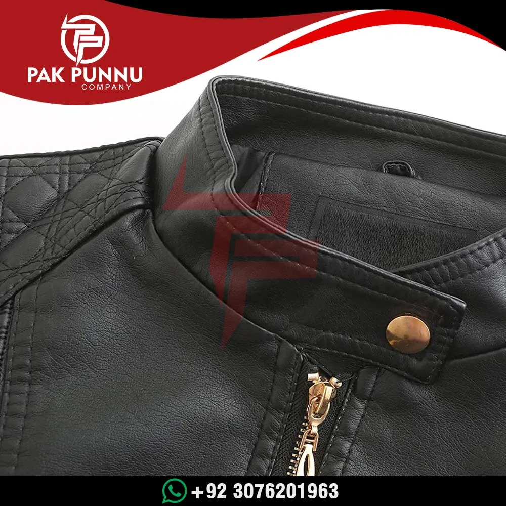 Wholesale Women Leather Jackets Women Denim Clothing Black Custom Coat Motorbike Leather Jackets For Woman Jackets