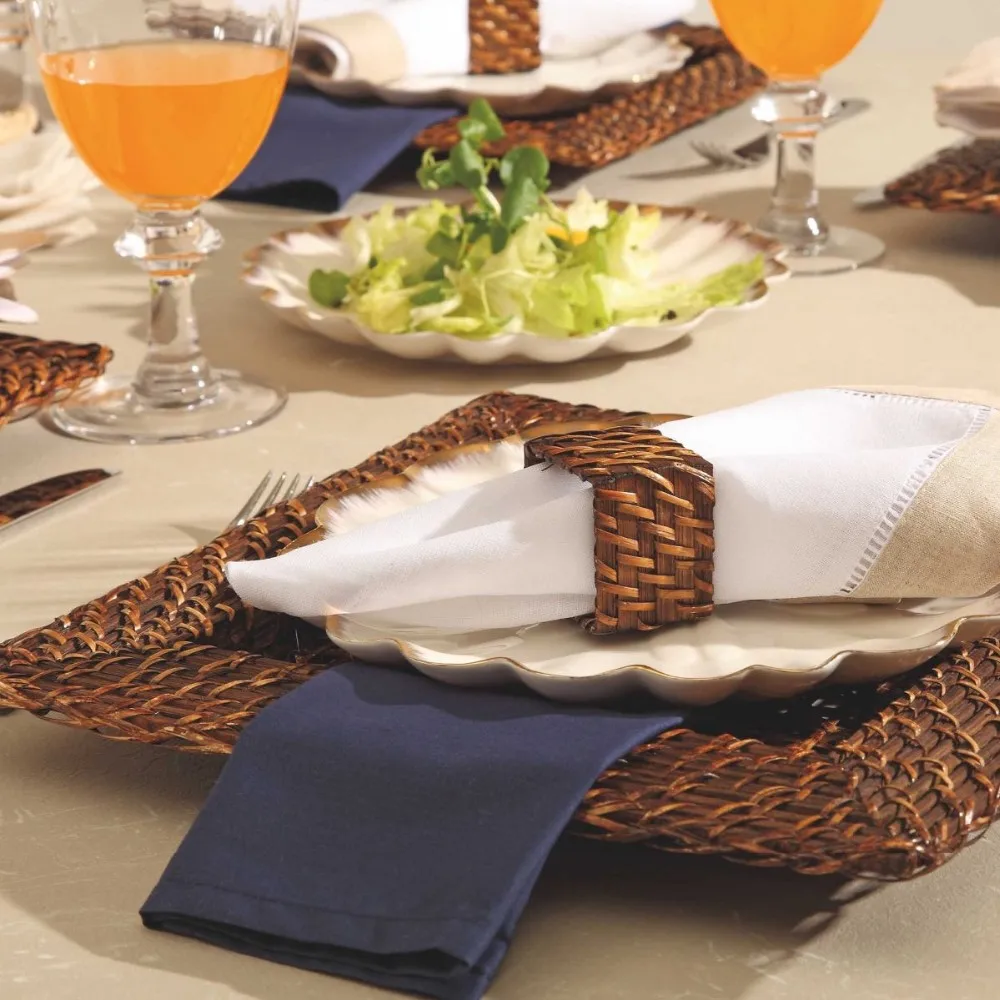 Vintage Luxury Underplate Glass Charger Plate Table Decoration Charger Plates