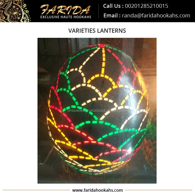 Egyptian Handmade Glass and Metal Lanterns