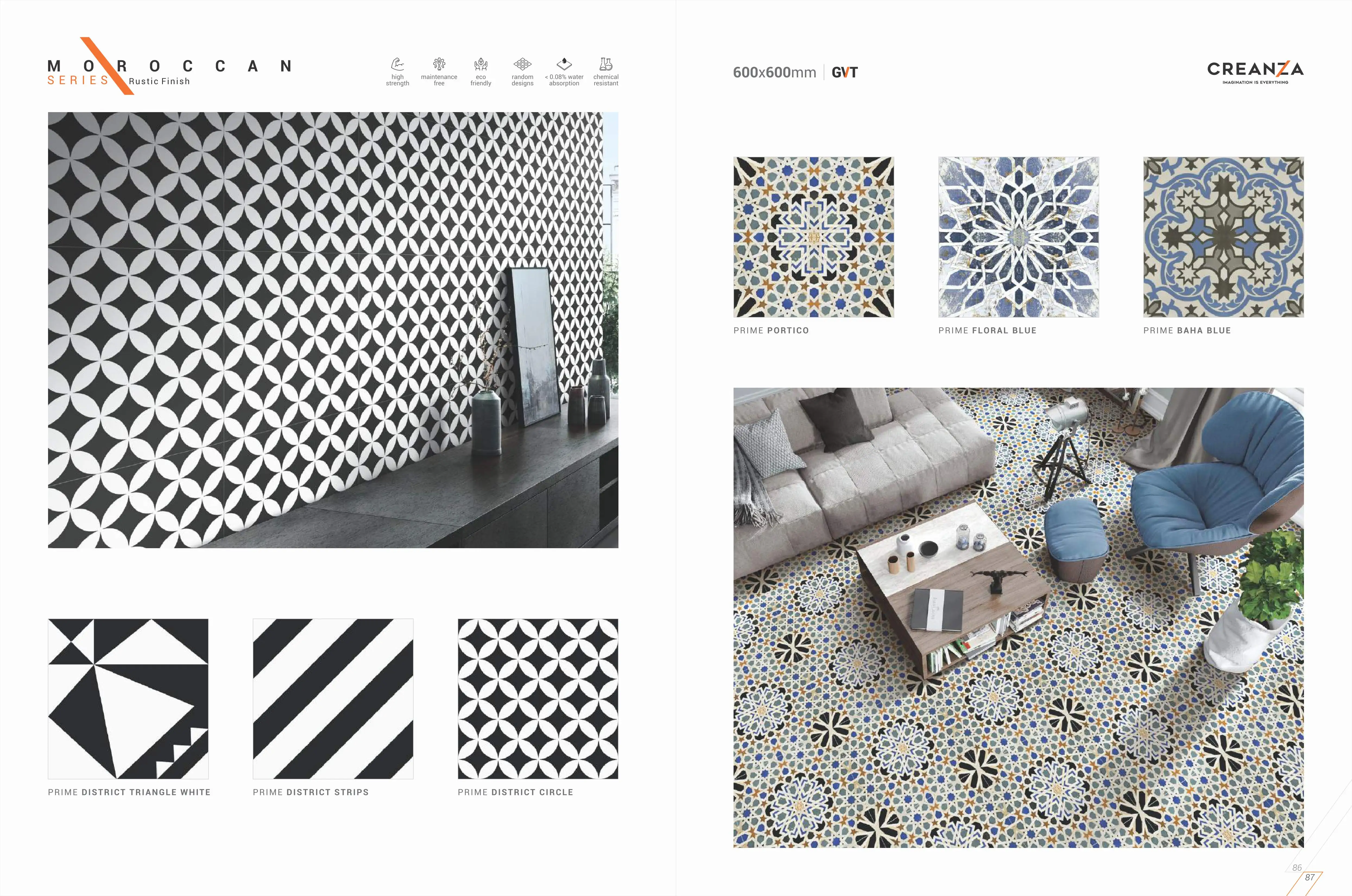 Марокканская плитка с глянцевыми чернилами новая керамическая ручной работы декоративная напольная и настенная 600x600 мм