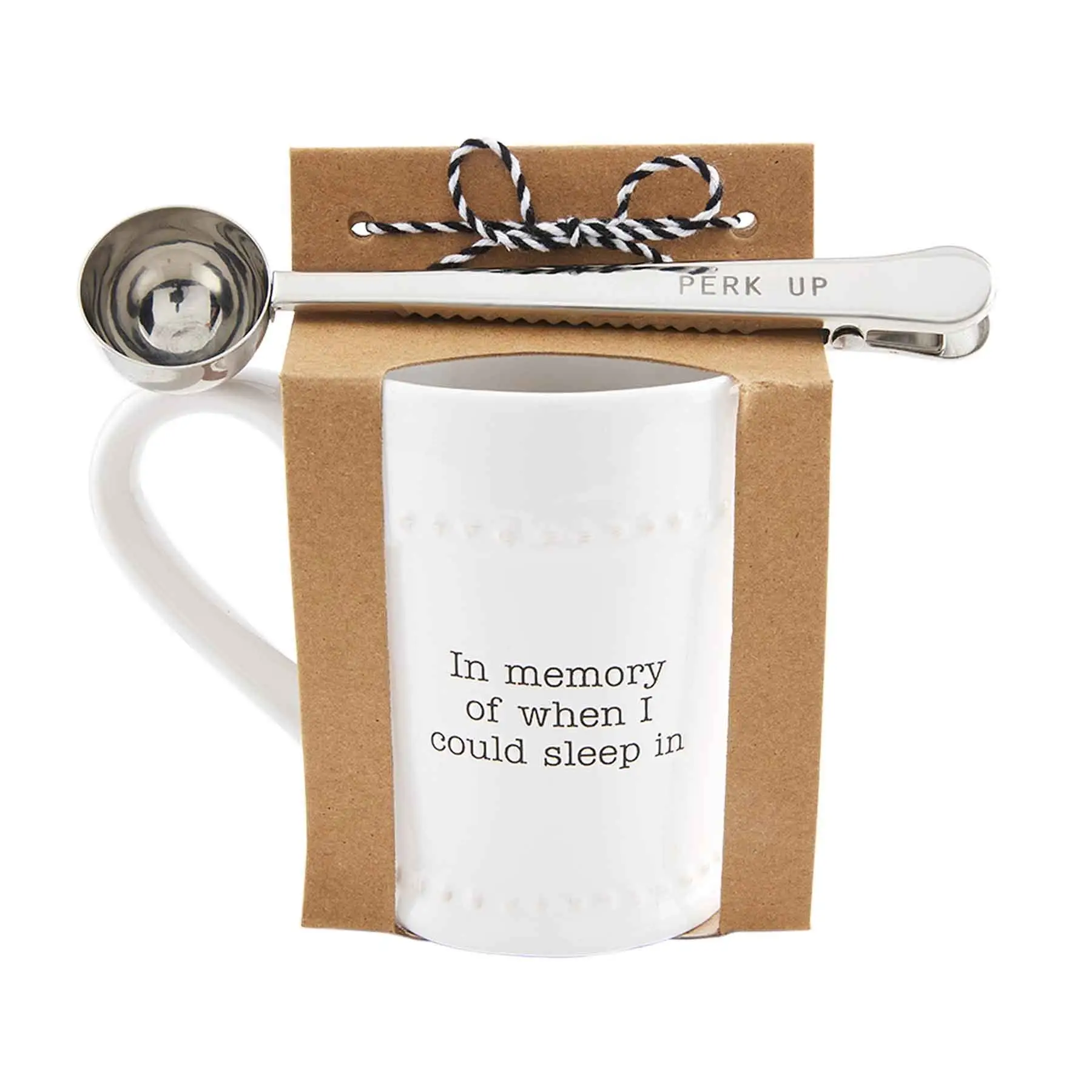 In Memory Coffee  Food Pyramid Coffee Rise and Shine Coffee Mug The two piece set comes with a ceramic mug
