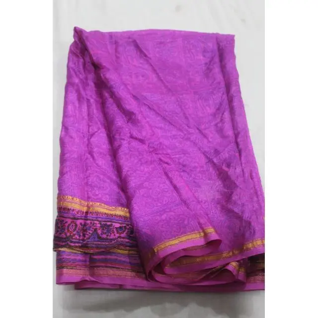 Wholesale Collection Traditional Indian Fabric Handmade Vintage Pure Silk Recycled Silk Sari