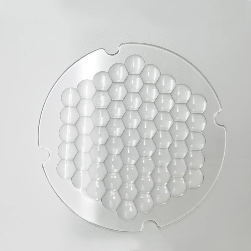LED MULTI-LENS ARRAYS Optical multi array compound eye led lens made of glass, Customizable multi-led optic lens for stage