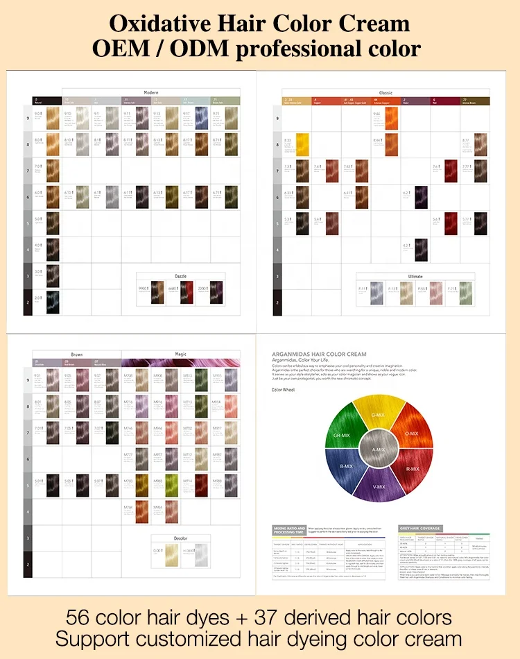 PDD free colour brown chestnut dye grey hair to dye natural hair permanent dye color cream without ppd